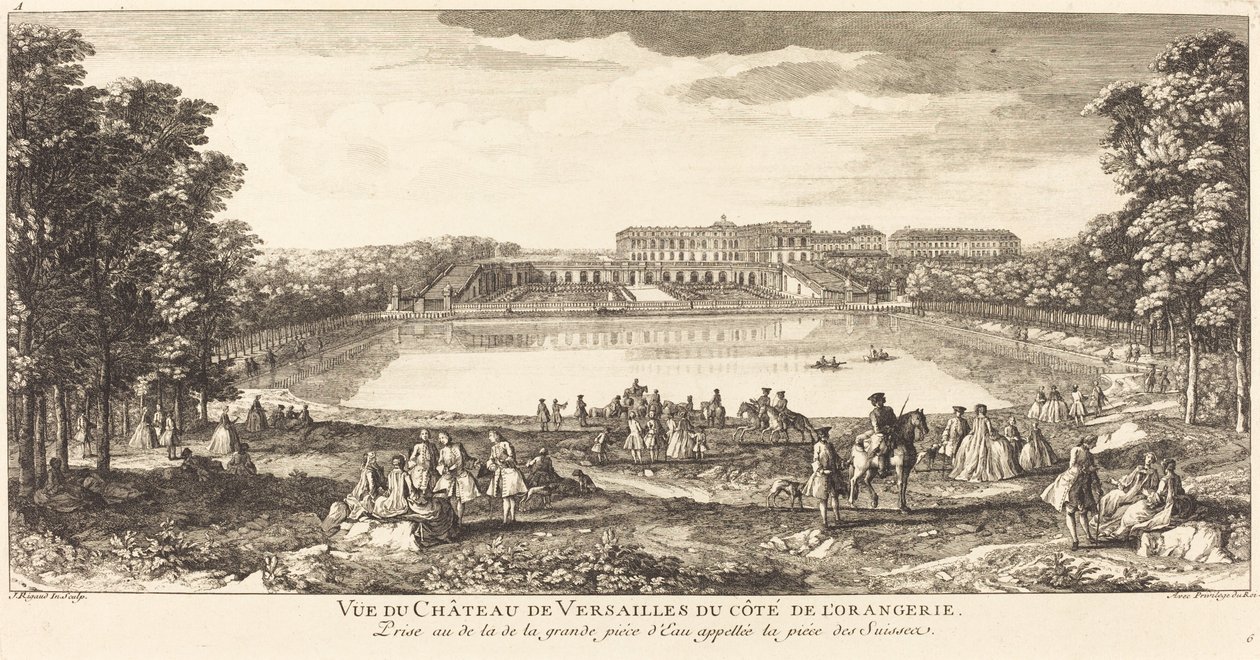 Veduta del Castello di Versailles dal lato dell