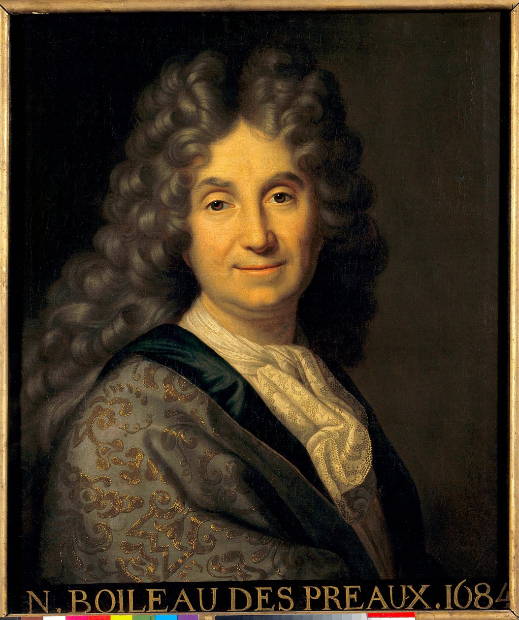 Ritratto di Nicolas Boileau Despreaux (Boileau-Despreaux) (1636-1711). Dipinto di Jean Baptiste Santerre (1651-1717) da Jean Baptiste Santerre