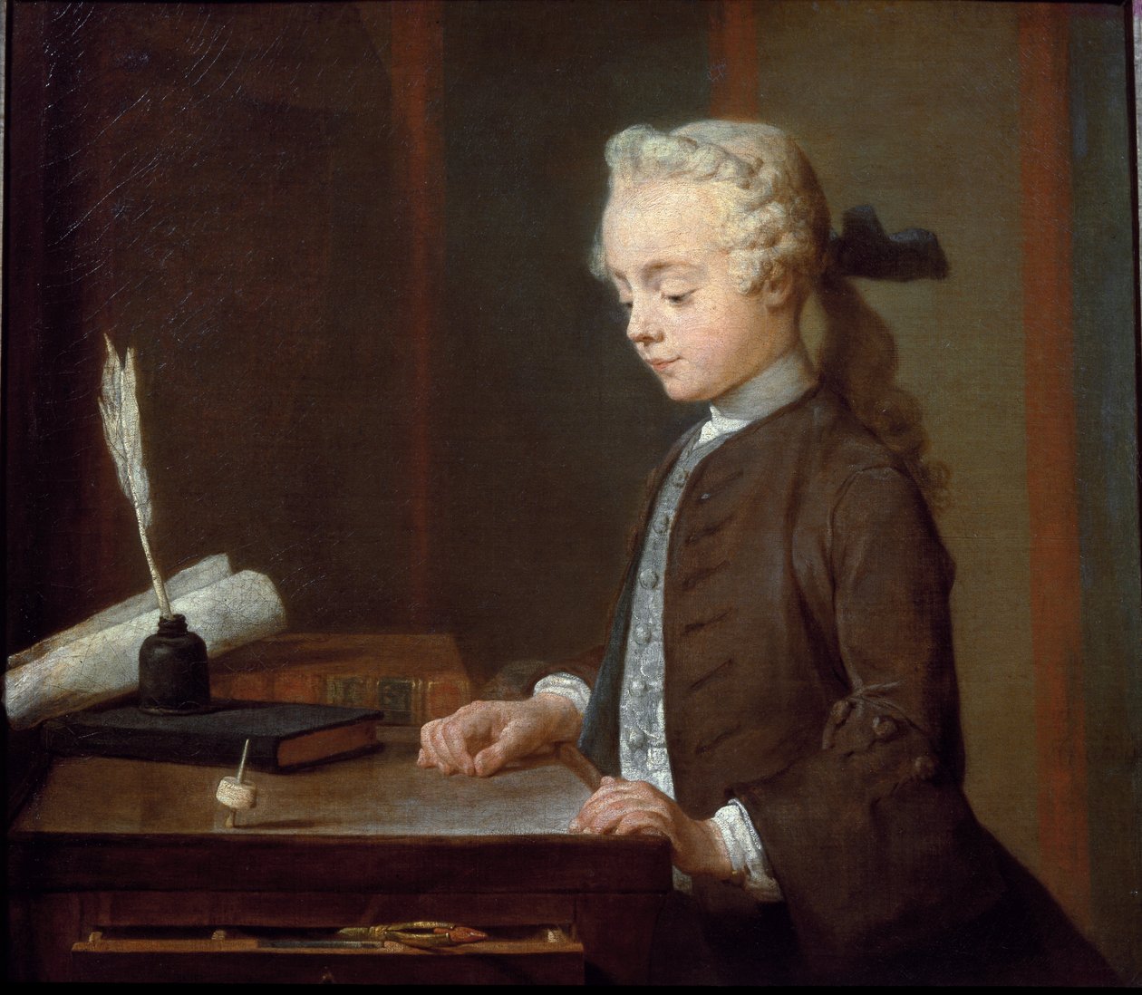 Ragazzo con una trottola da Jean Baptiste Simeon Chardin
