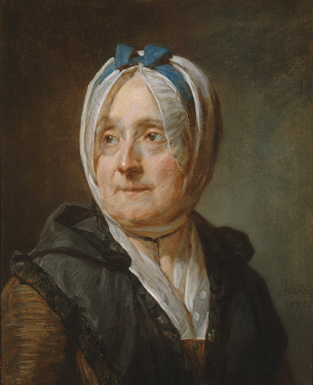 Ritratto di Madame Chardin (1707-91) 1775 da Jean Baptiste Simeon Chardin