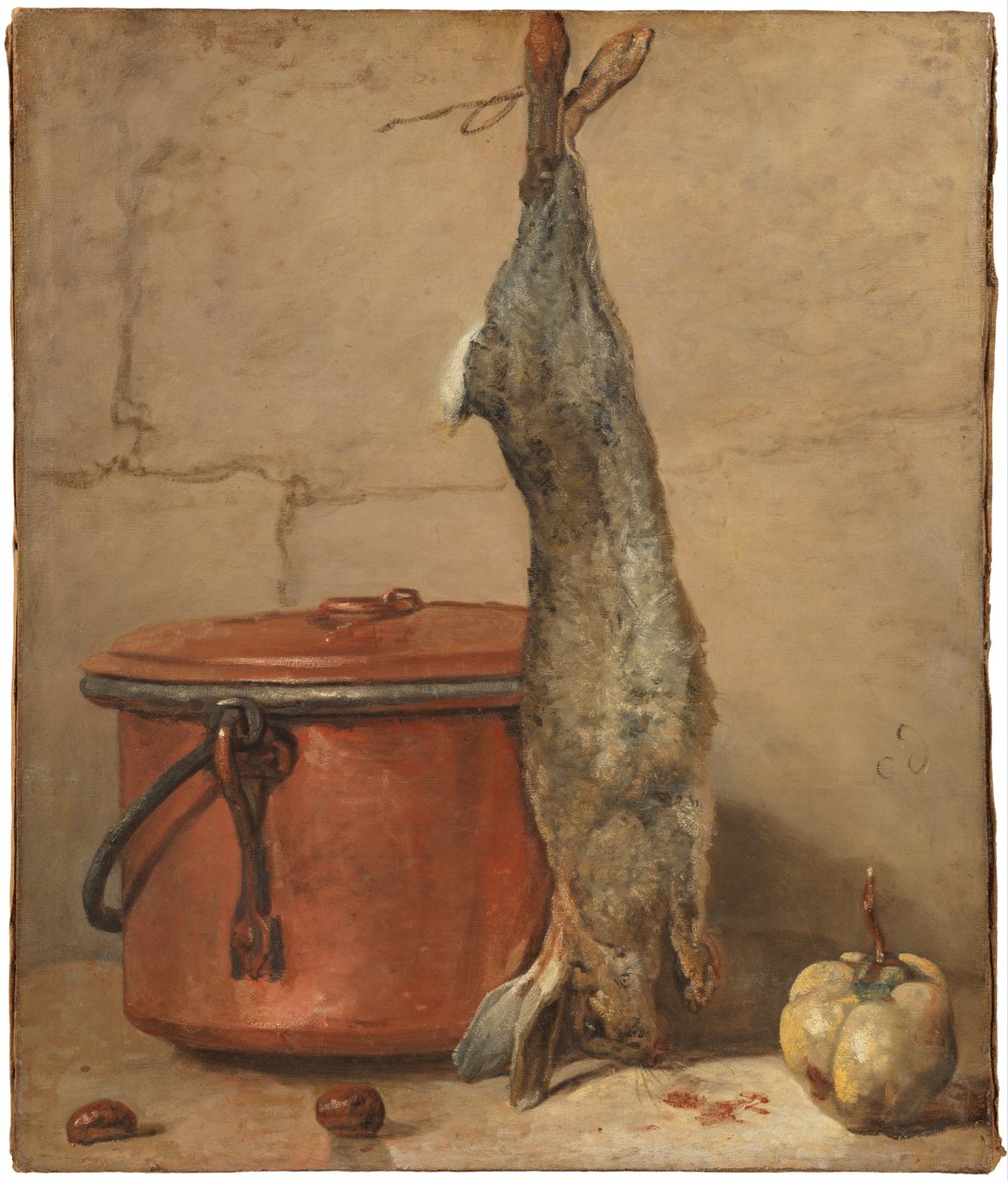 Coniglio e pentola di rame da Jean Baptiste Simeon Chardin