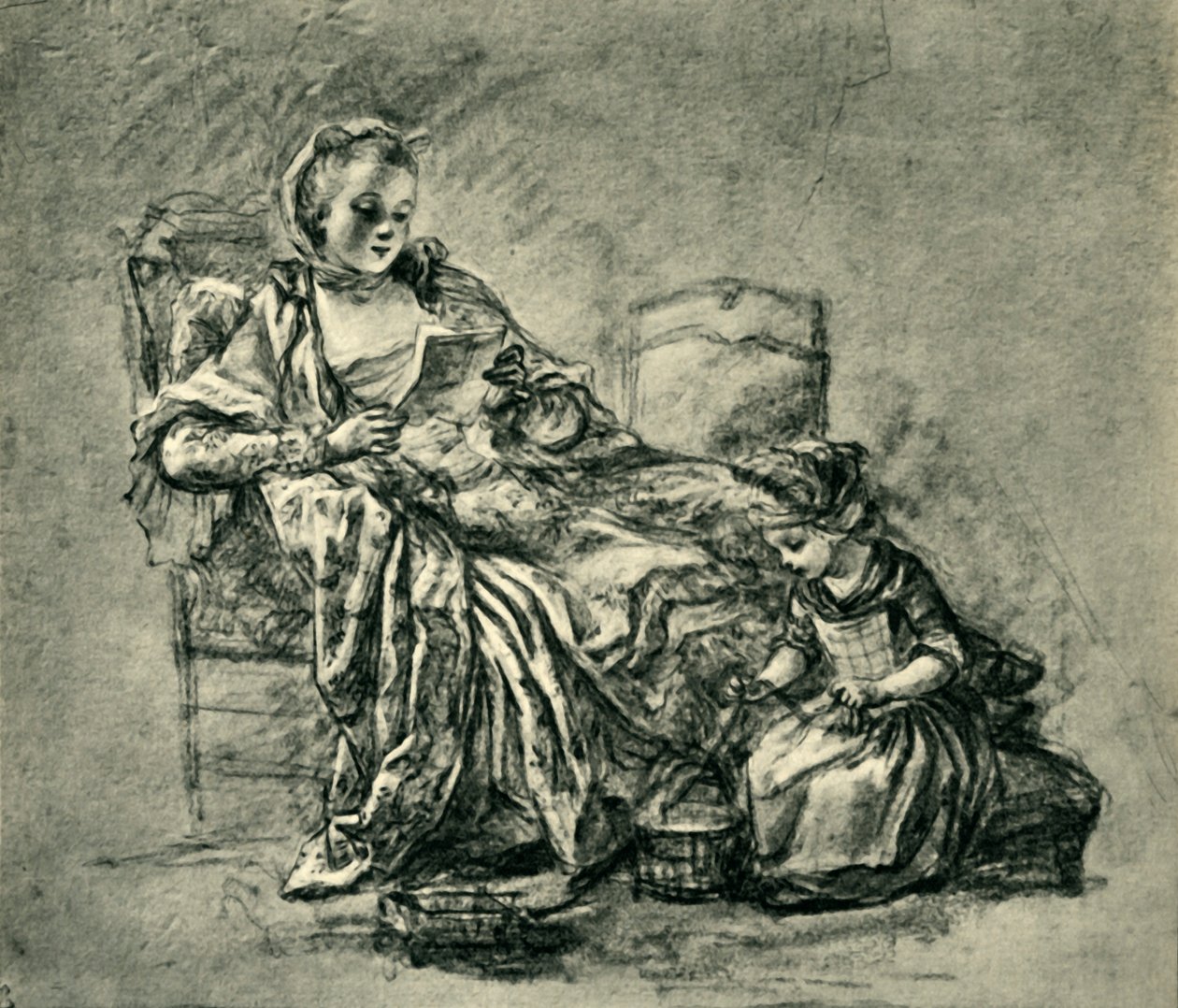 La Lettera, metà-fine XVIII secolo, 1943 da Jean Baptiste Simeon Chardin