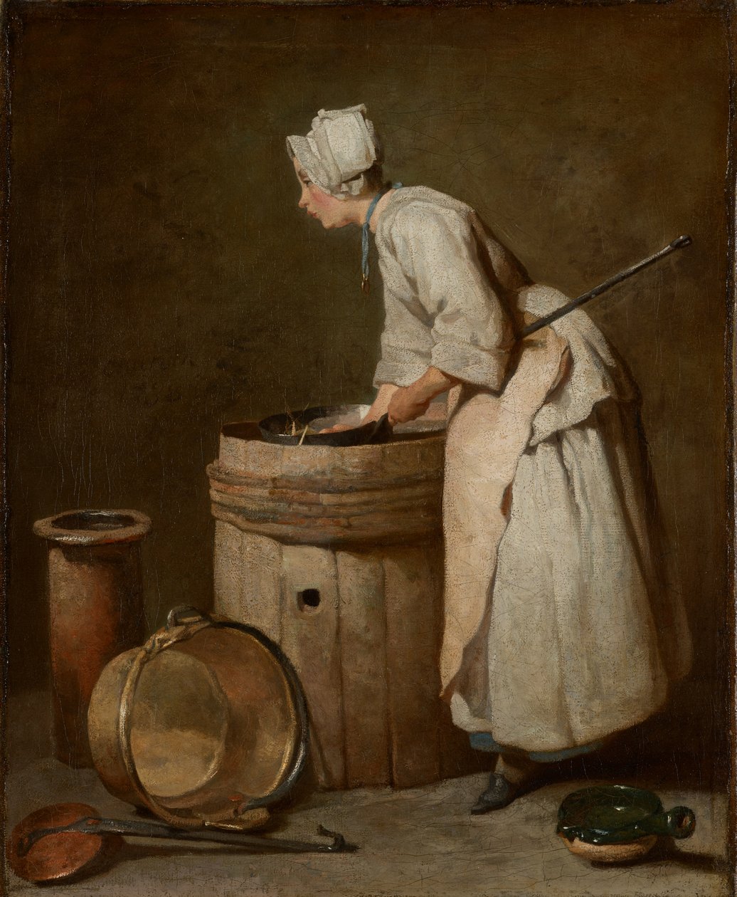 La sguattera, 1738 da Jean Baptiste Simeon Chardin