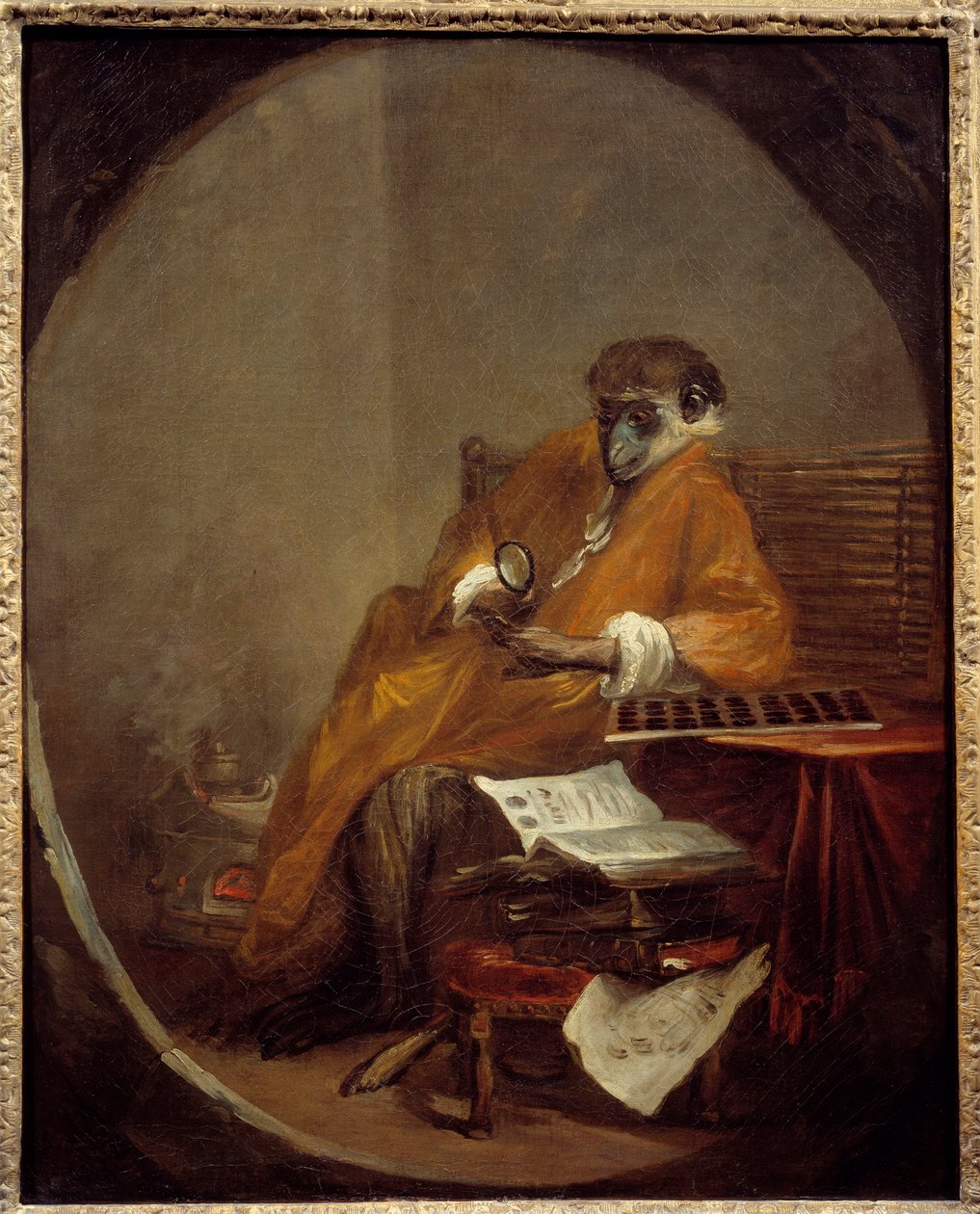 La scimmia antica da Jean Baptiste Simeon Chardin