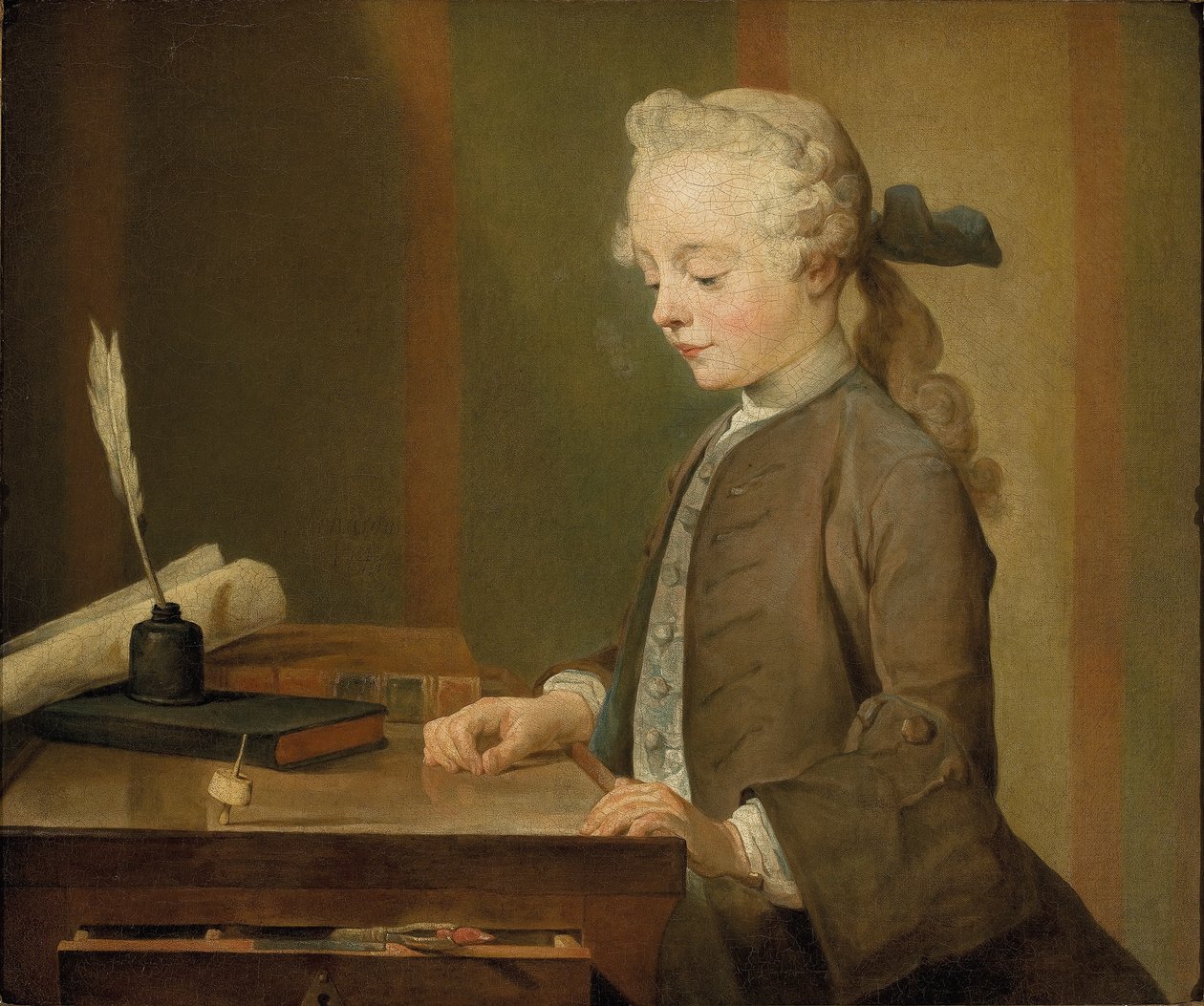 Ritratto di Auguste Gabriel Godefroy da Jean Baptiste Simeon Chardin