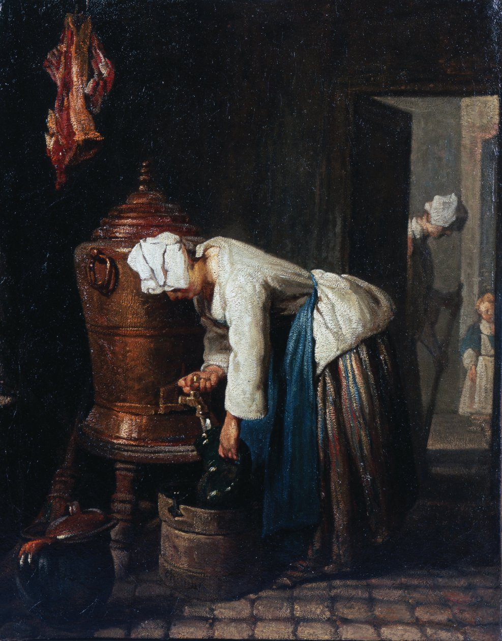 Donna che attinge acqua alla cisterna da Jean Baptiste Simeon Chardin