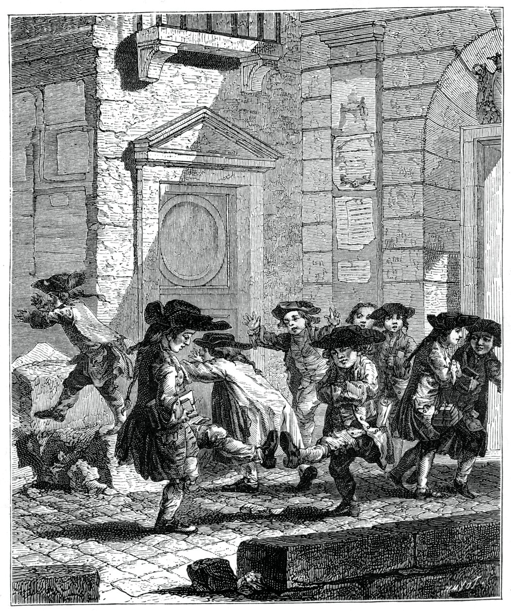 Uscita dal Collegio da Jean-Baptiste Tilliard