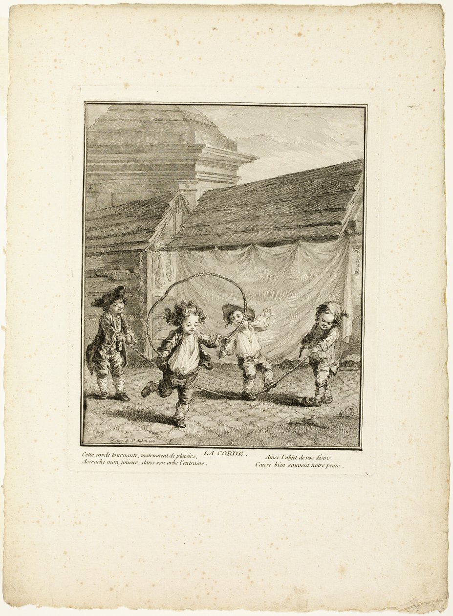 Salto della corda, da I giochi dei ricci di Parigi da Jean Baptiste Tilliard I
