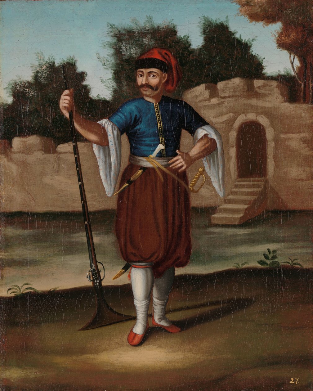 Soldato albanese da Jean Baptiste Vanmour (workshop of)