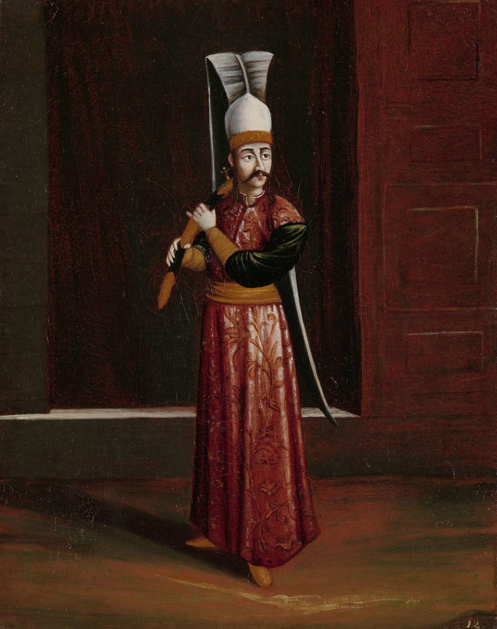 Seliktar Agassi, Scudiero del Sultano (Portatore Supremo di Armi) da Jean Baptiste Vanmour (workshop of)