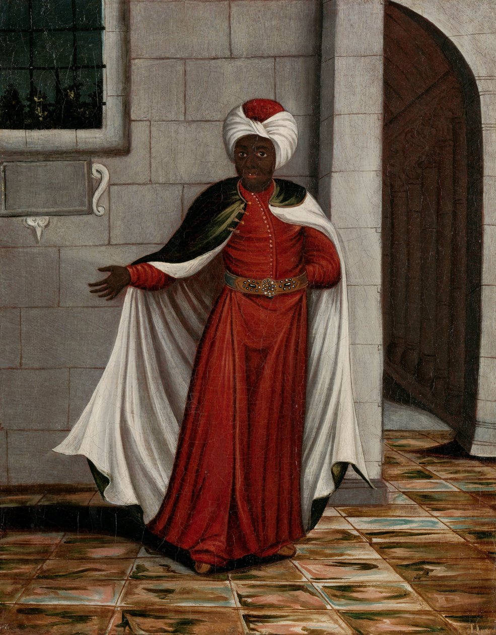 Il Kislar Aghassi, Capo degli Eunuchi Neri del Sultano da Jean Baptiste Vanmour (workshop of)