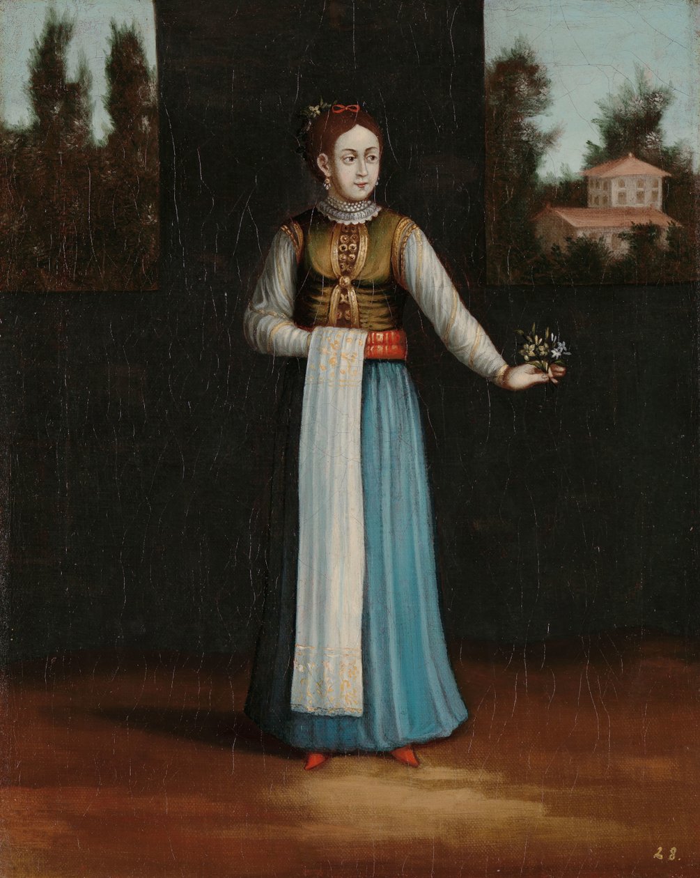 Donna della costa albanese da Jean Baptiste Vanmour (workshop of)
