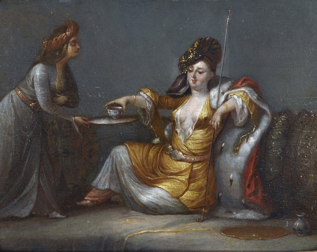 La sultana che prende il caffè da Jean Baptiste Vanmour