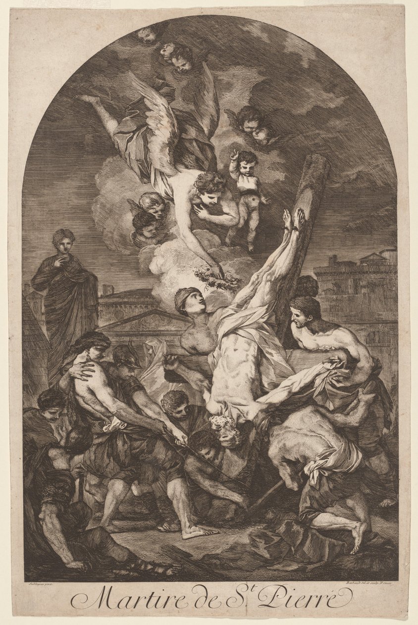 Martirio di San Pietro da Jean Barbault, after Pierre Hubert Subleyras