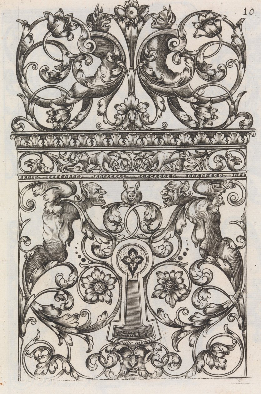 Diversi Pezzi di Fabbri, pagina 11 recto da Jean Berain