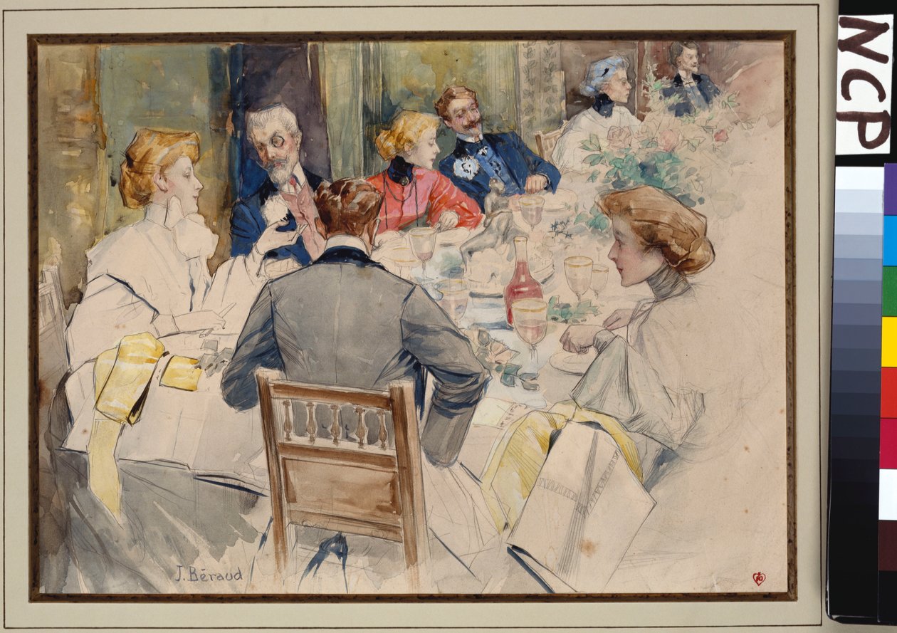 Una cena elegante da Jean Beraud