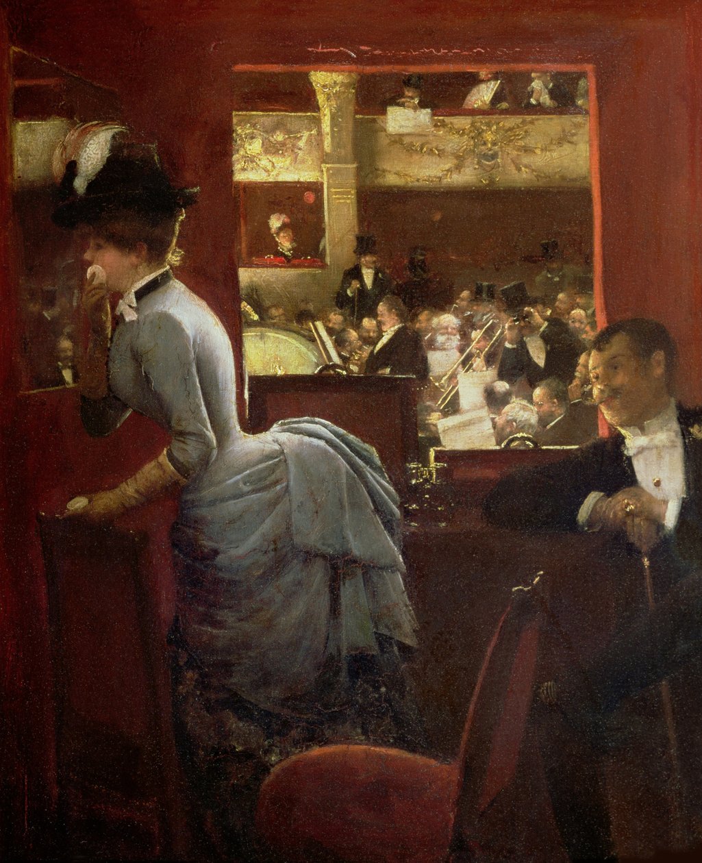 La vasca da bagno, al teatro delle Varietà, 1883 da Jean Beraud