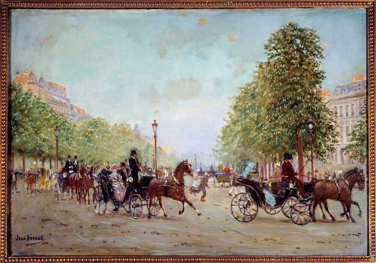 La passeggiata sugli Champs-Elysées da Jean Beraud