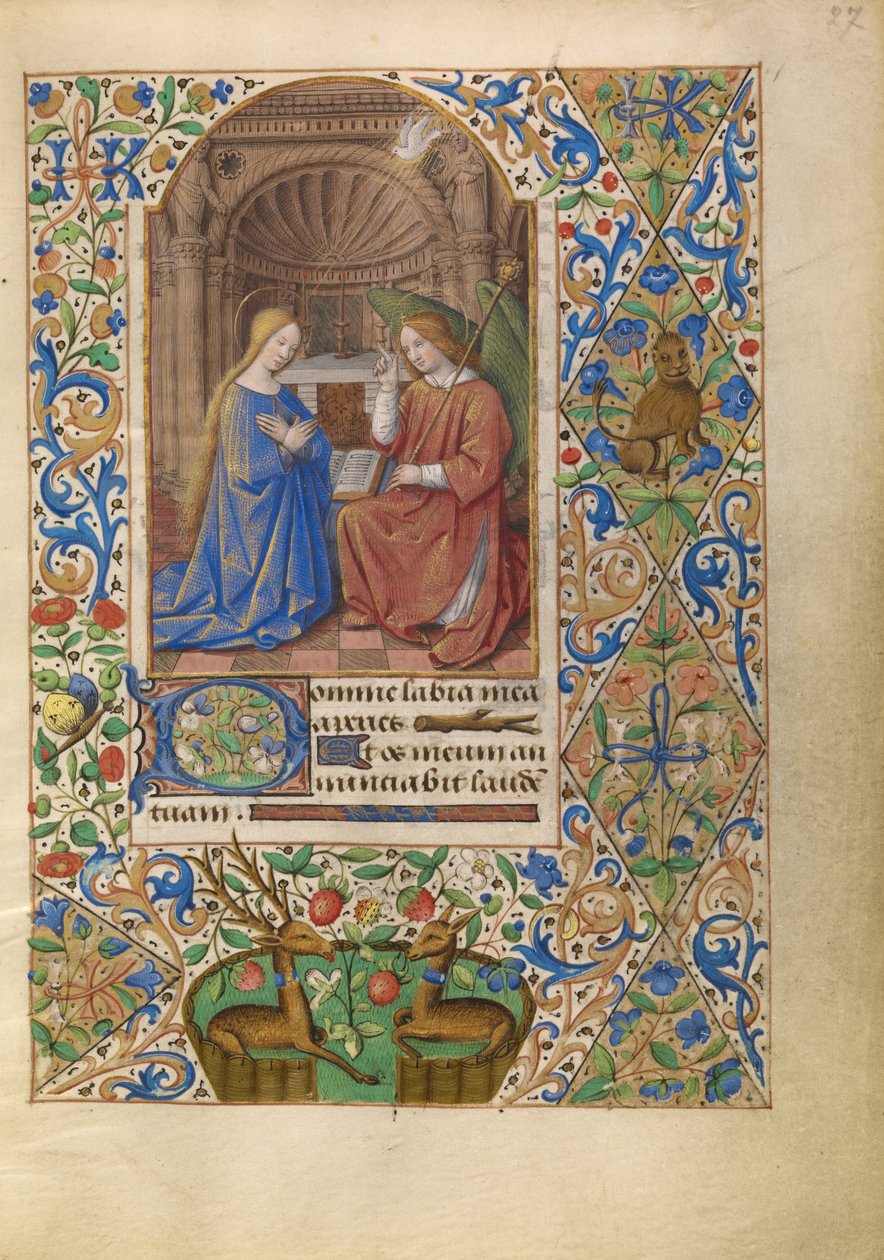 Die Verkündigung da Jean Bourdichon