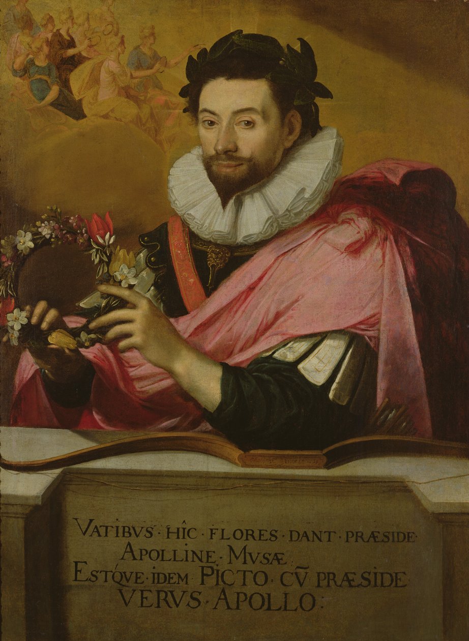 Ritratto di Jean de Caulet con corona di Apollo, 1635 da Jean Chalette