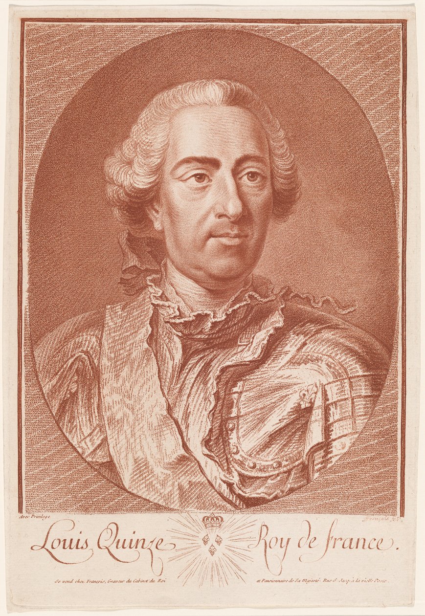 Luigi XV, Re di Francia da Jean Charles François