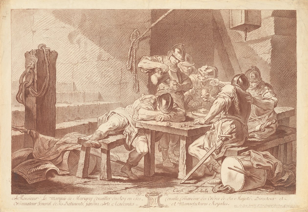 Corpo di guardia da Jean Charles François after Carle Van Loo