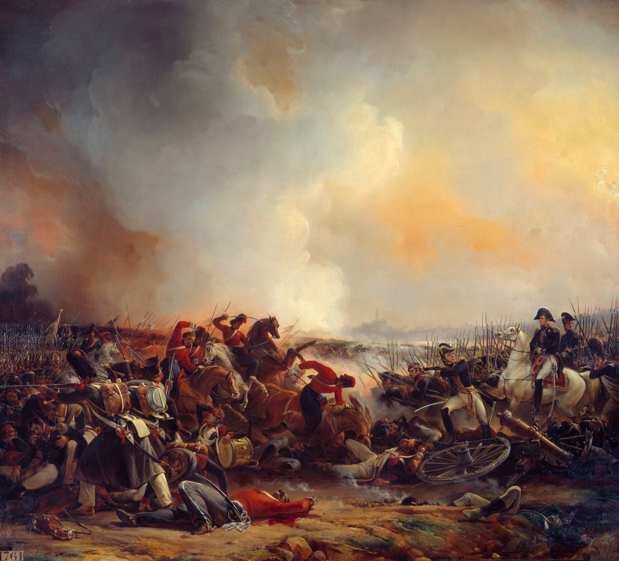 Battaglia di Polotsk il 18/08/1812. Dipinto di Jean Charles Langlois (1789-1870) 1838 da Jean Charles Langlois