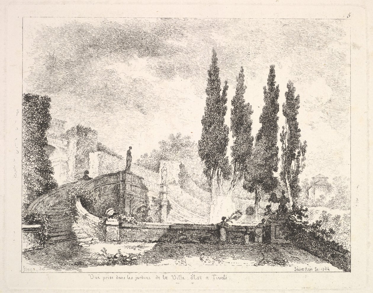 Veduta dei giardini di Villa d