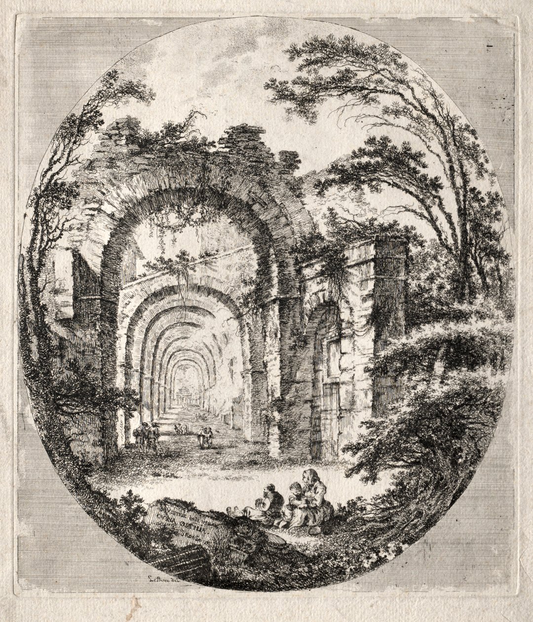 Rovine antiche da Jean Claude Richard de Saint Non