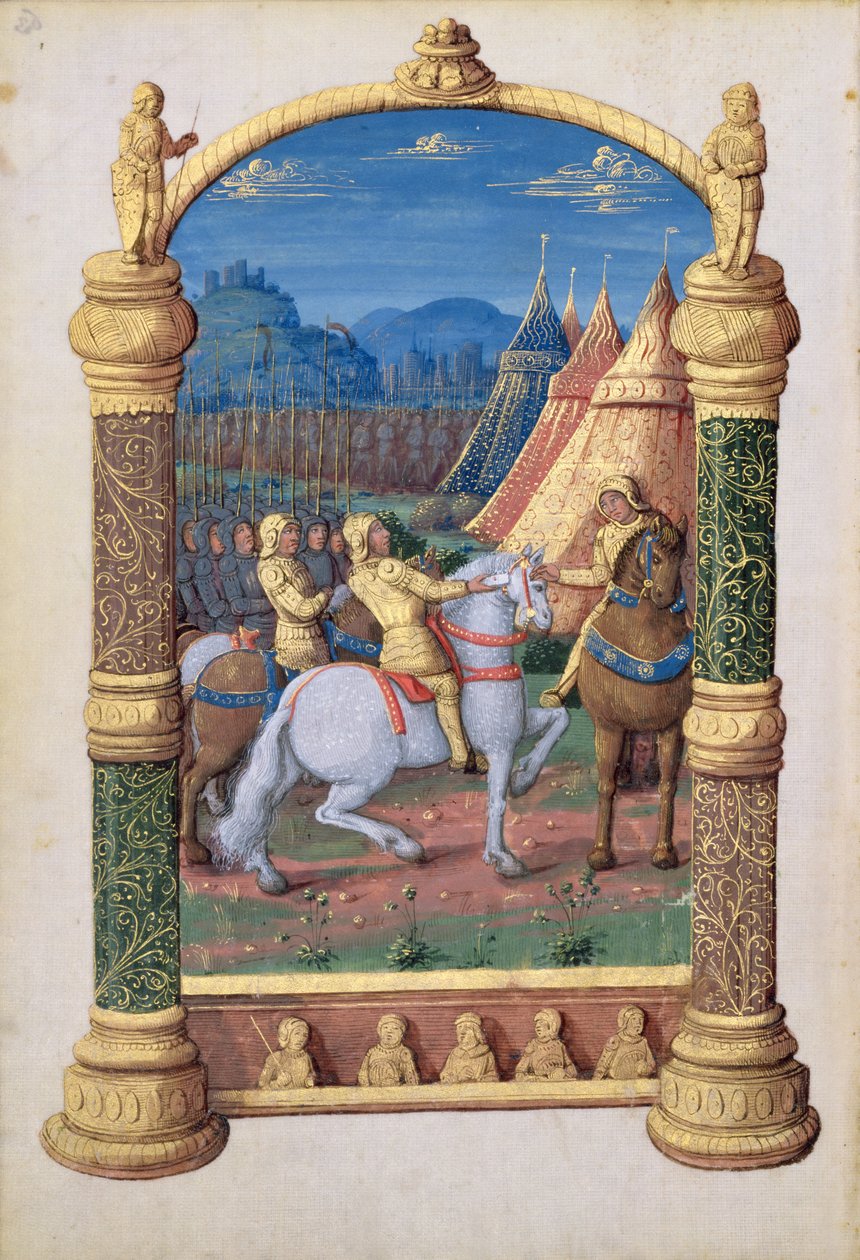Ms Lat. Q.v.I.126 f.63v Davide e Assalonne in guerra per la corona, dal 