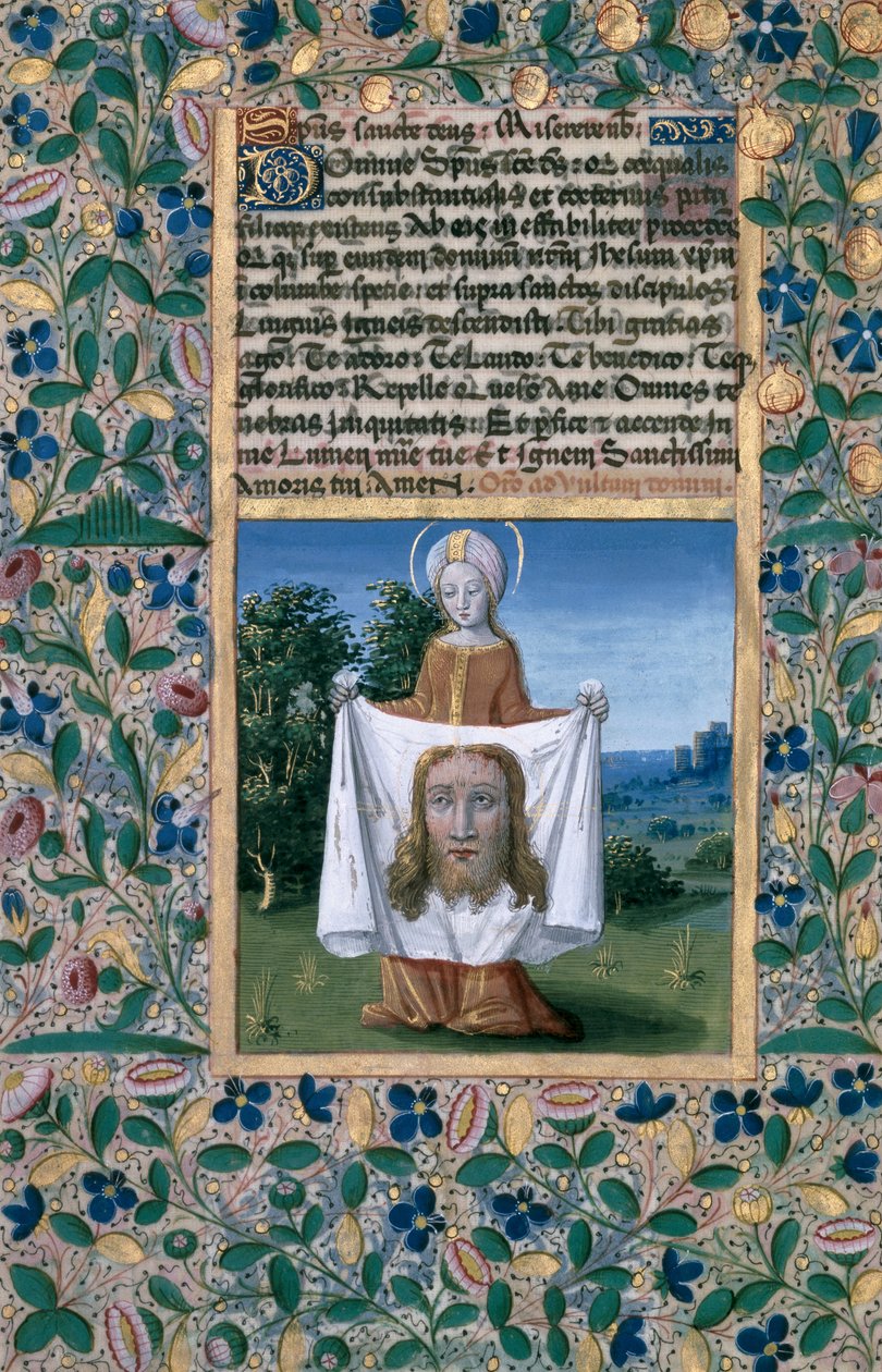 Ms Lat. Q.v.I.126 f.90v Santa Veronica, dal 