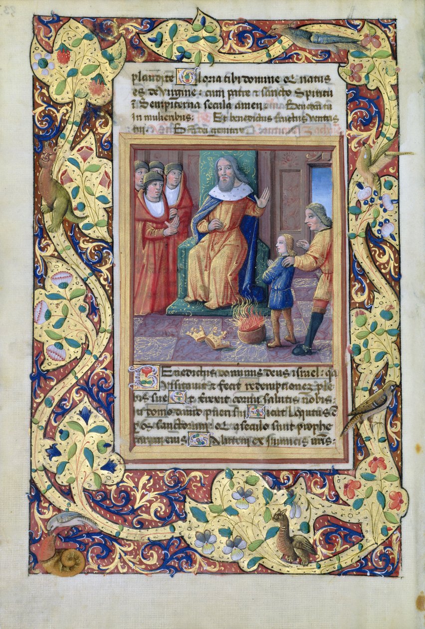 Giuseppe interpreta i sogni del Faraone, dal Libro d