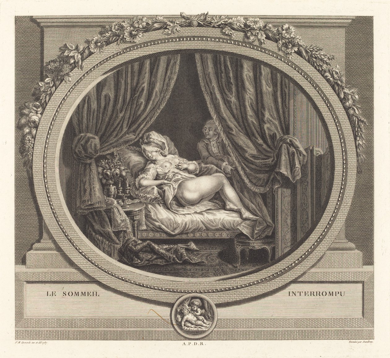 Il Sonno Interrotto da Jean Dambrun after François Marie Isidore Queverdo