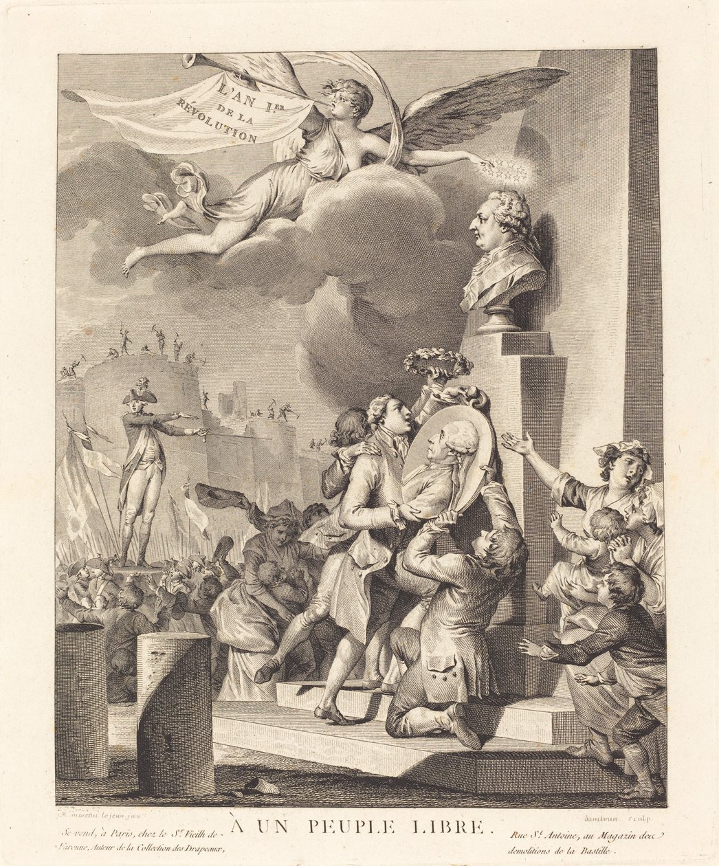 A un popolo libero da Jean Dambrun after Jean Michel Moreau