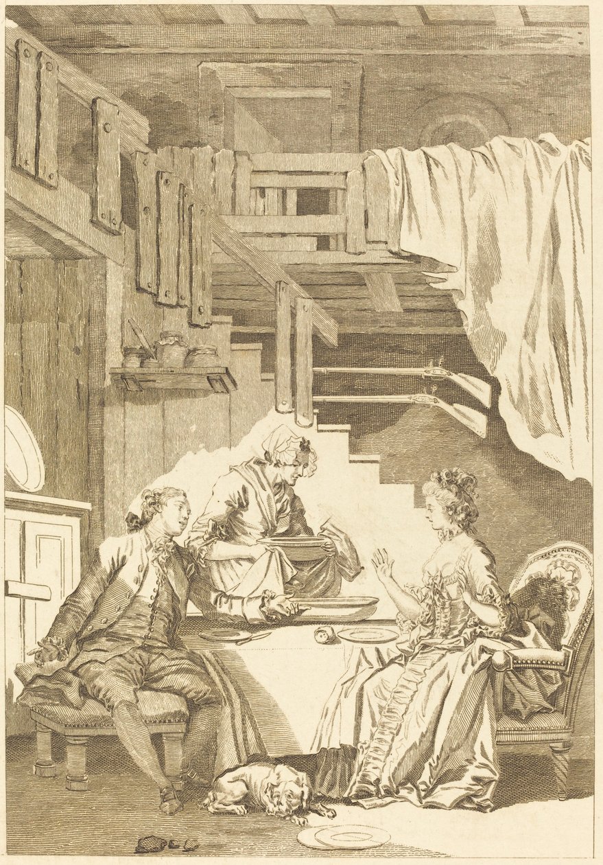 Il falco da Jean Dambrun and Jean Baptiste Tilliard after Jean Honoré Fragonard