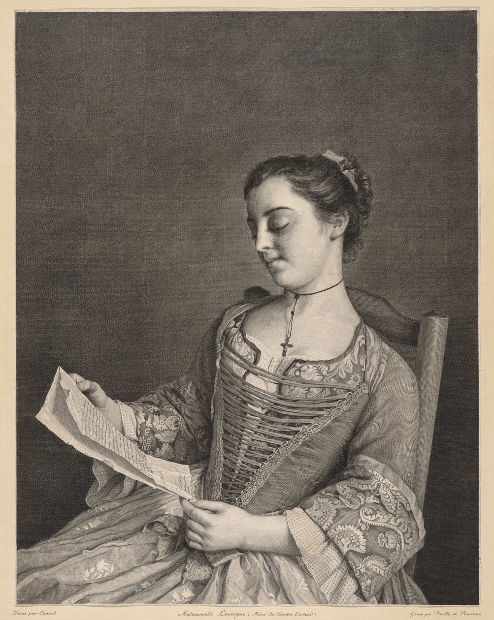 Mademoiselle Lavergne da Jean Daullé