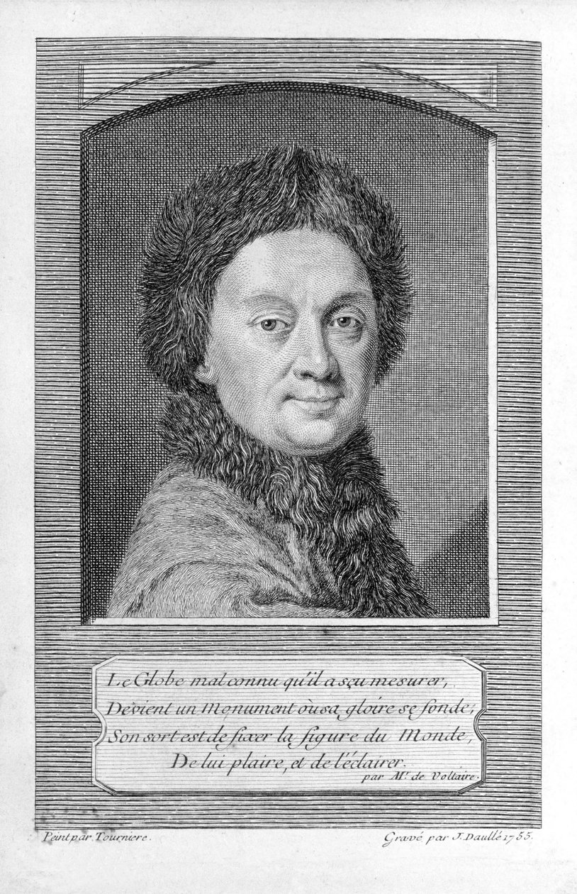 Pierre-Louis Moreau de Maupertuis, astronomo da Jean Daullé