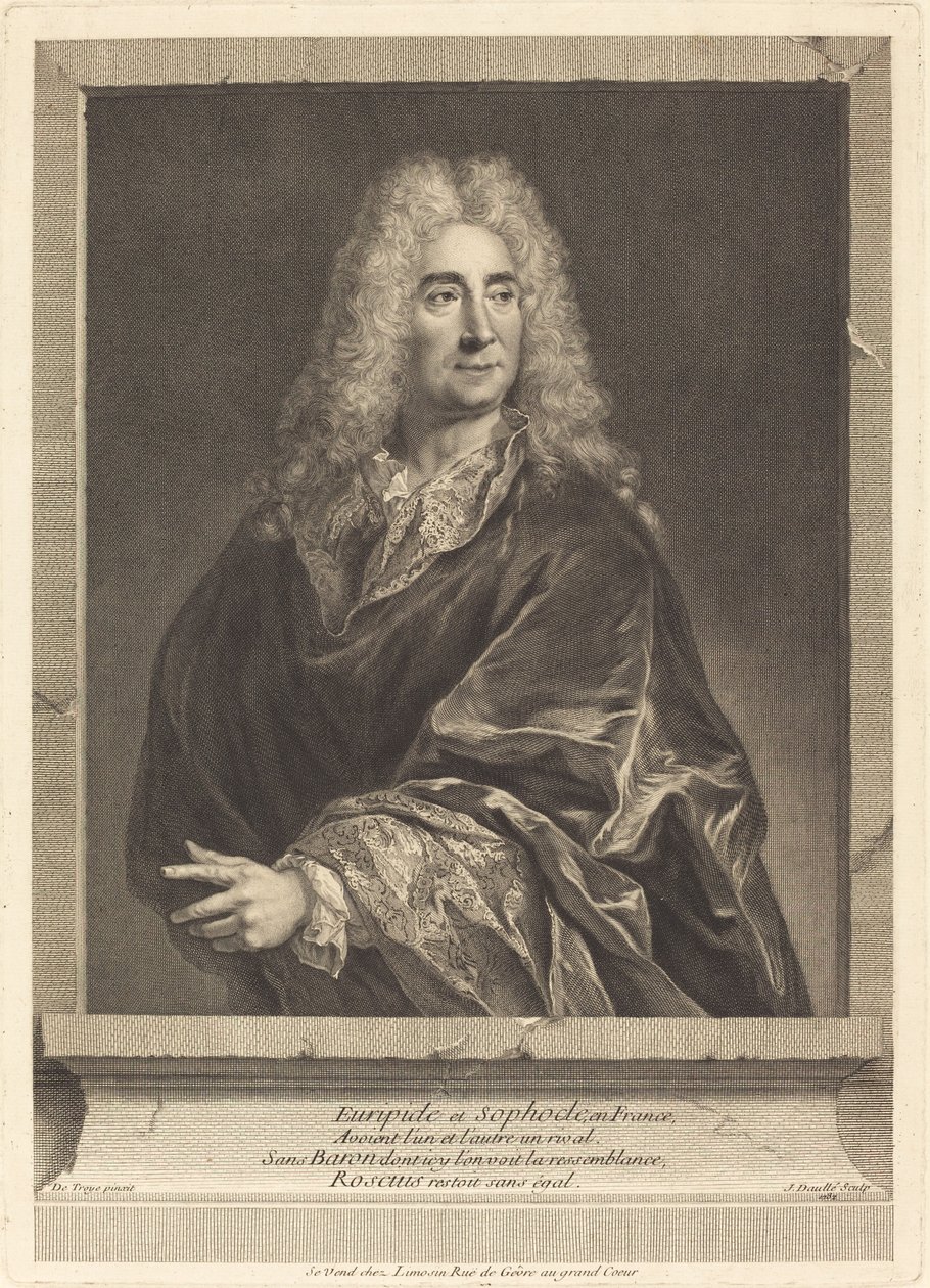 Michel Baron da Jean Daullé after François de Troy