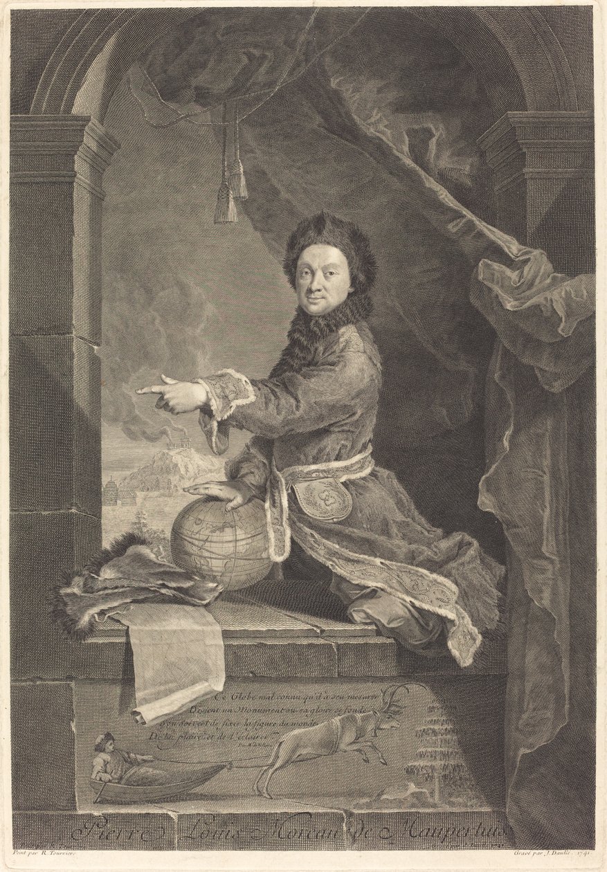 Pierre Louis Moreau de Maupertuis da Jean Daullé after Robert Levrac Tournieres