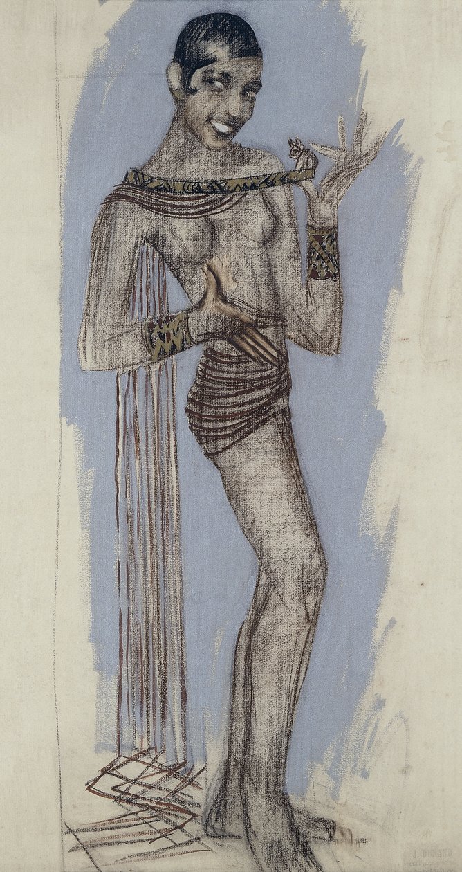 Josephine Baker - Un Modellino per un Importante Pannello di Lacca, c.1927 da Jean Dunand