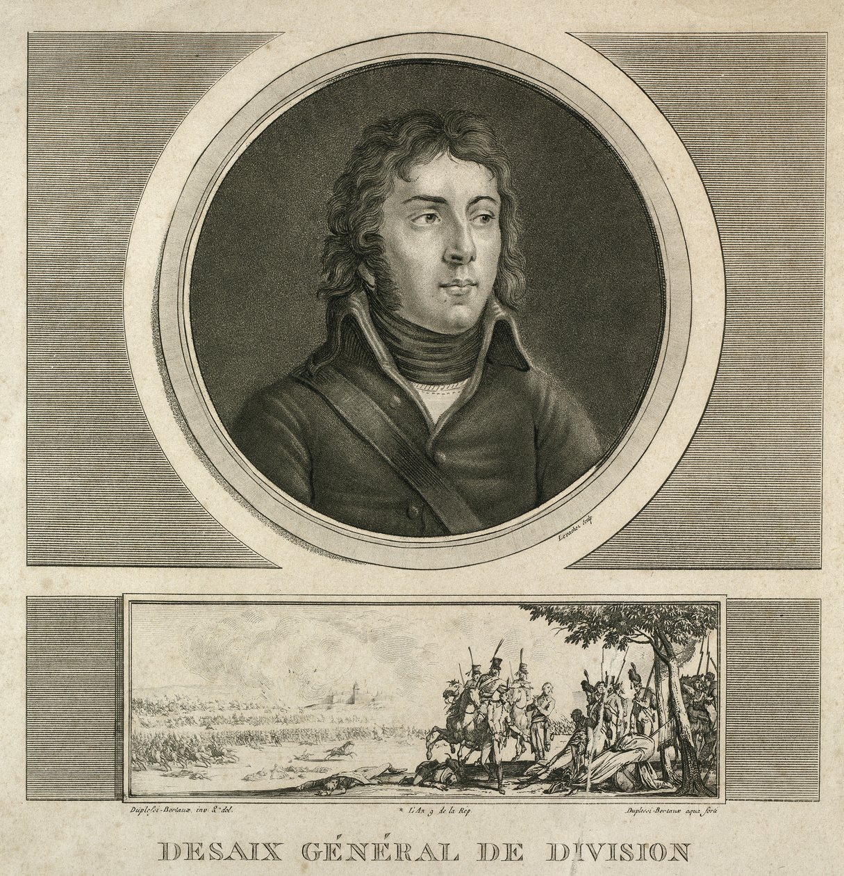 Ritratto del Generale Louis Charles Antoine Desaix (circa 1800 - 1815) da Jean Duplessi Bertaux