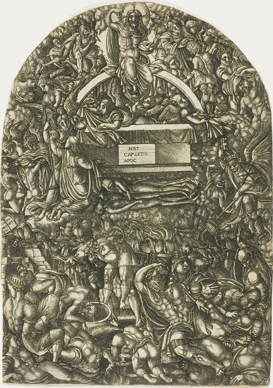 Apertura del Sesto Sigillo da Jean Duvet
