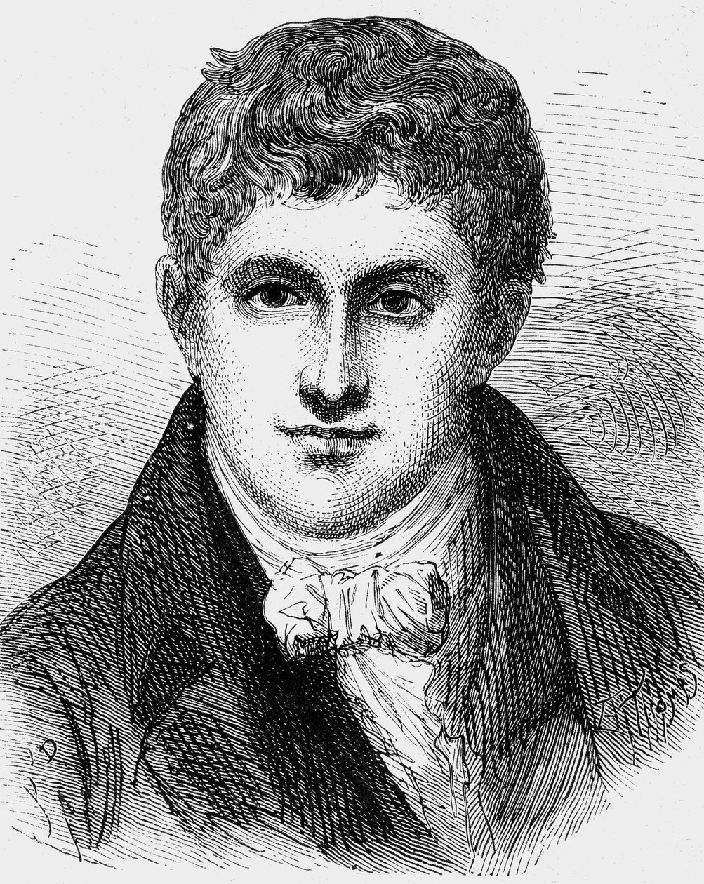 Humphry Davy, fisico e chimico inglese da Jean Edouard Dargent