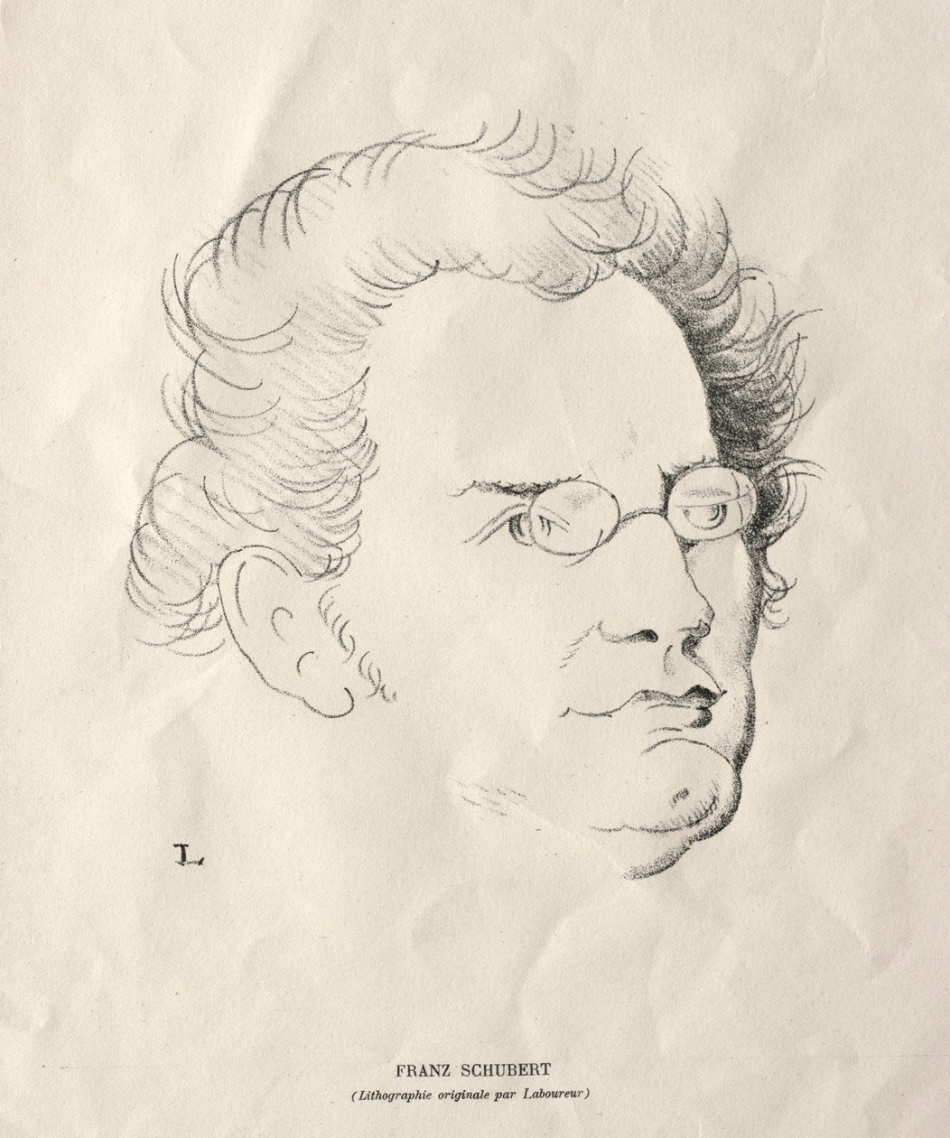 Franz Schubert da Jean Emile Laboureur