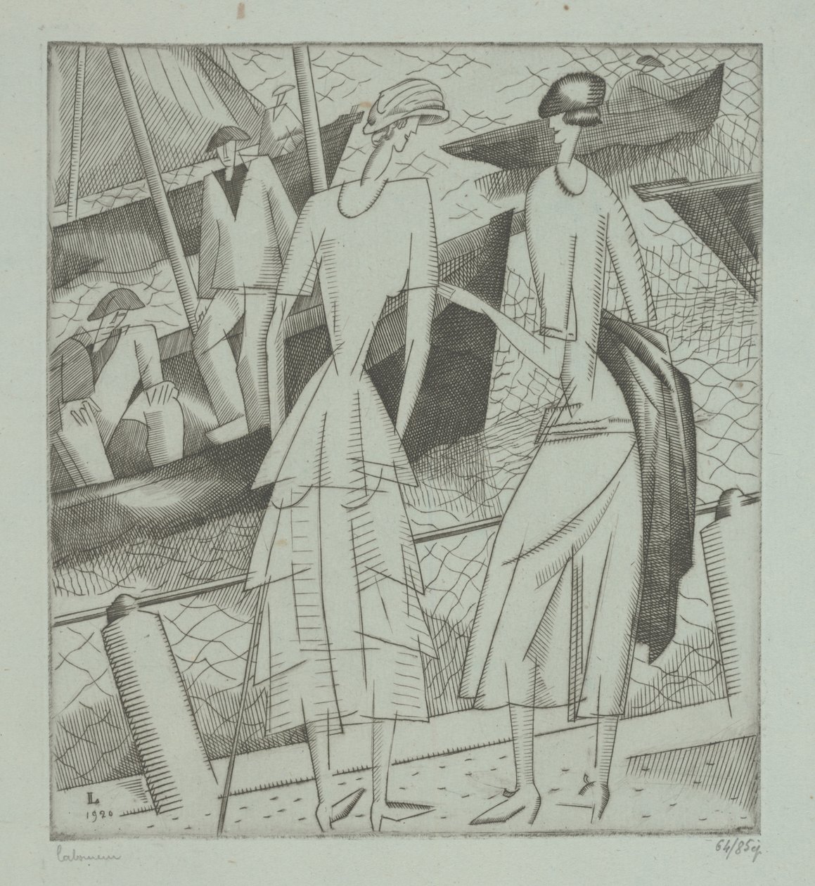 Giovani donne al porto da Jean Emile Laboureur