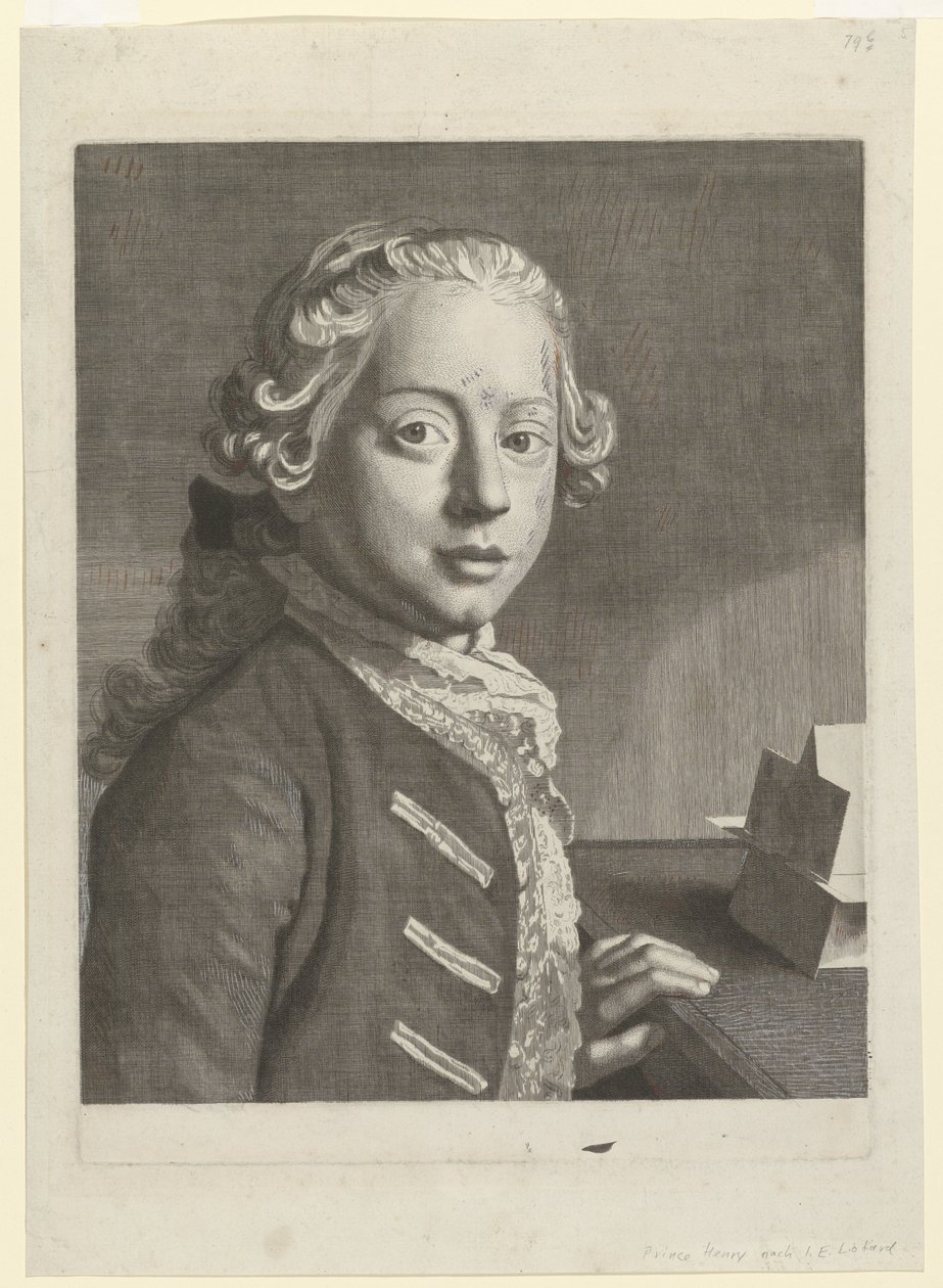 Ritratto di Henry Frederick, Duca di Cumberland da Jean Etienne Liotard (attributed to)