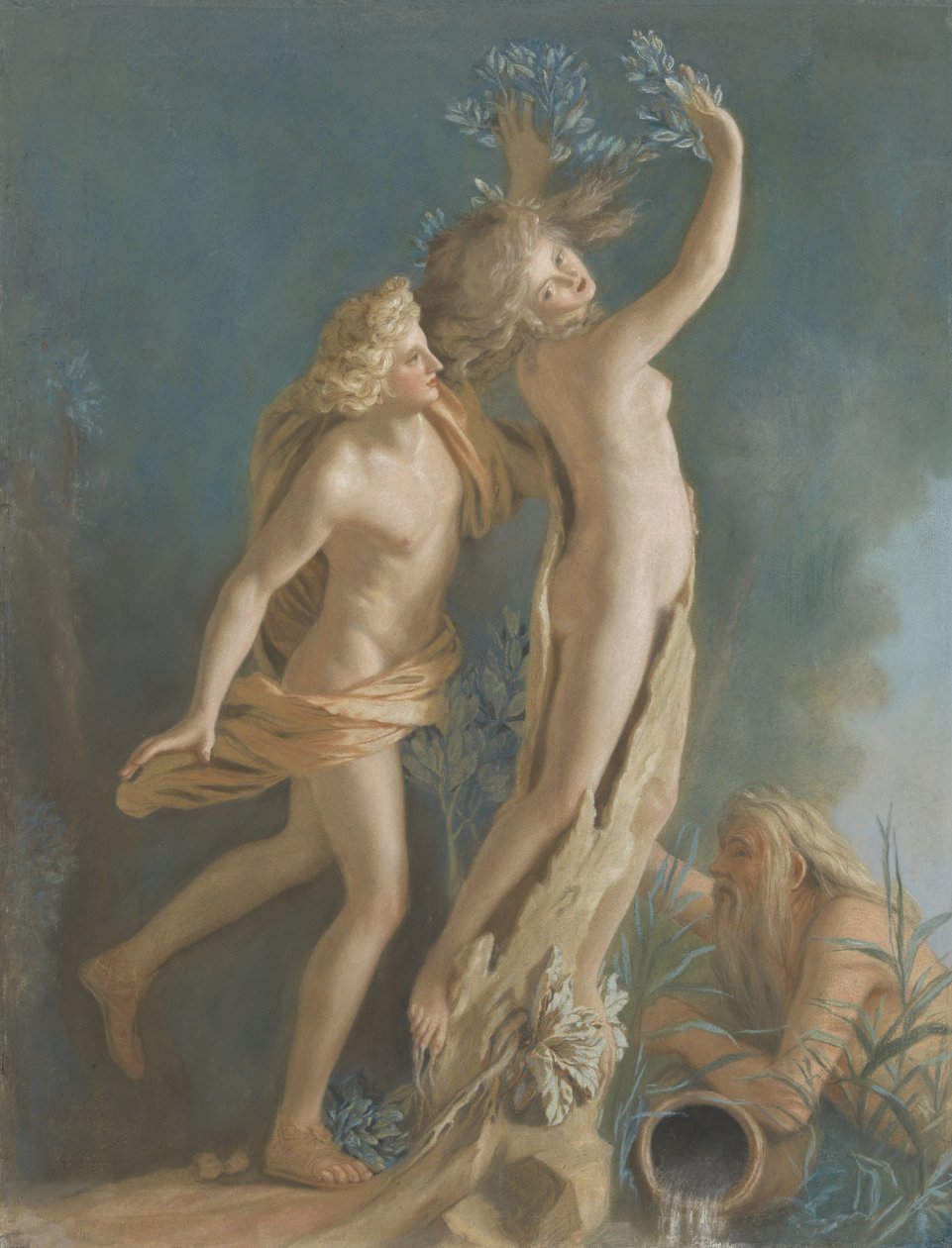 Apollo e Dafne, dopo il gruppo in marmo di Lorenzo Bernini nella Galleria Borghese, Roma da Jean Étienne Liotard