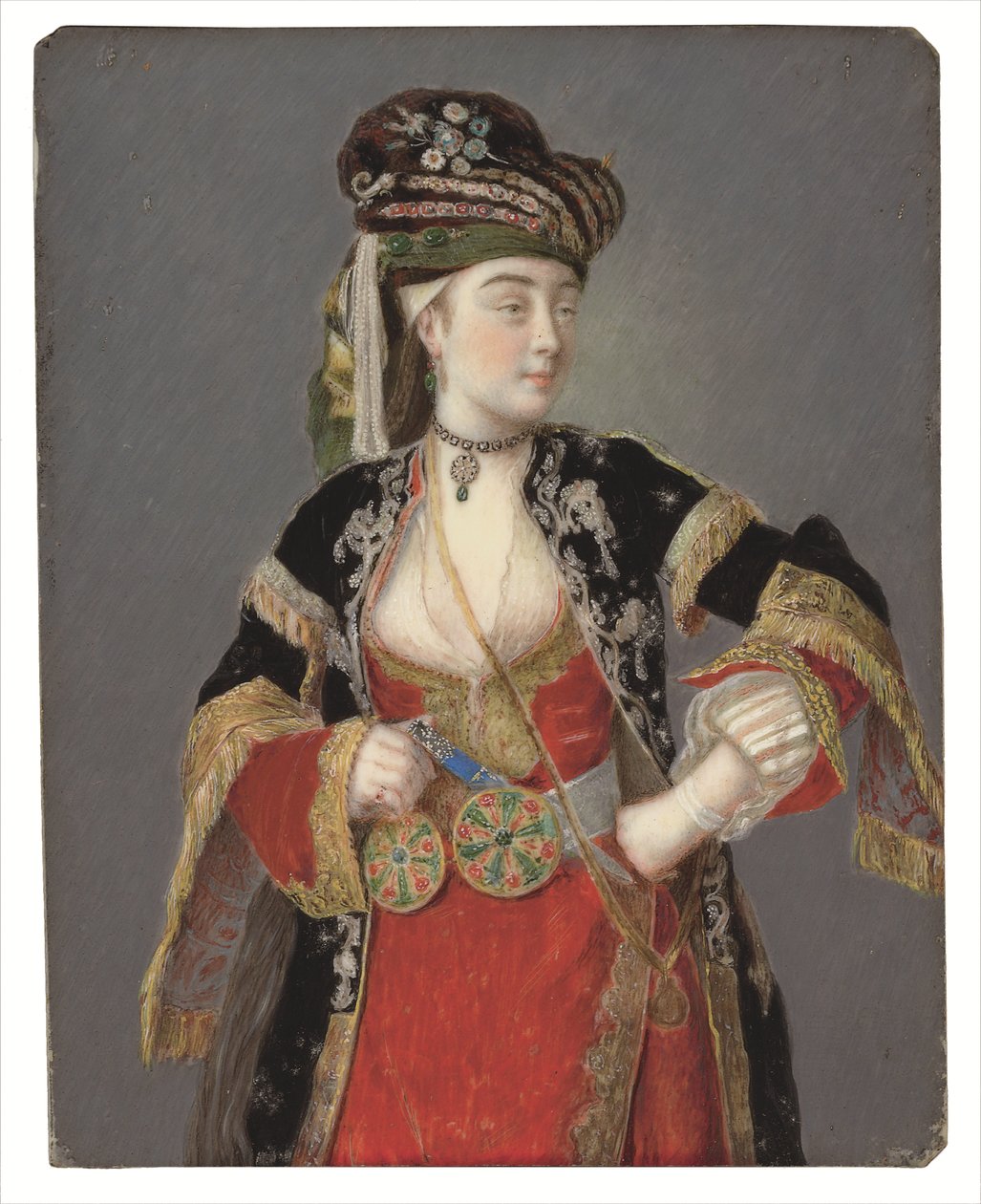 Presunto ritratto di Laura Tarsi in abito turco da Jean Étienne Liotard