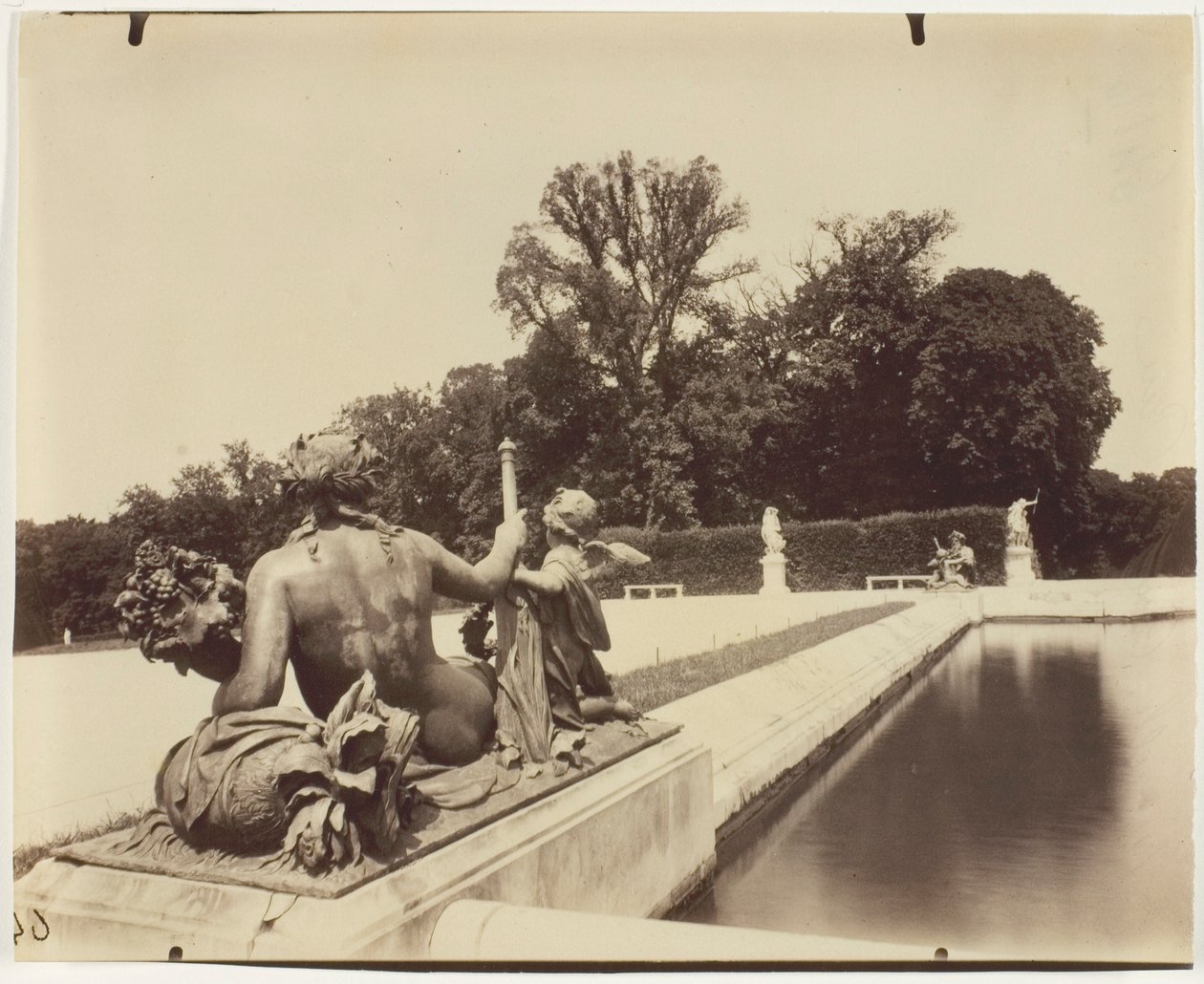 Versailles, angolo del parco da Jean Eugène Auguste Atget