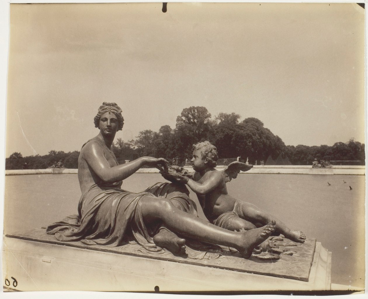 Versailles, angolo del parco da Jean Eugène Auguste Atget